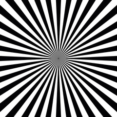 Obraz premium Black and white sunburst background