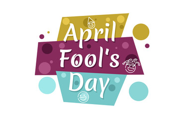 April fool's day vector illustration. Suitable for greeting card, poster and banner.