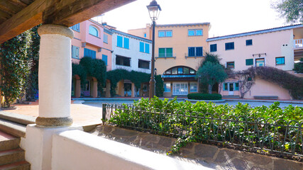 Fototapeta na wymiar Porto Rotondo piazza San Marco