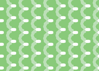 Vector texture background, seamless pattern. Hand drawn, green, white colors.