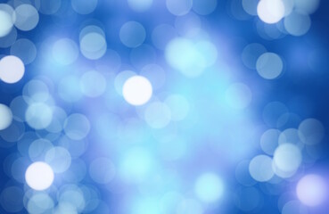 Obraz premium blue bokeh background