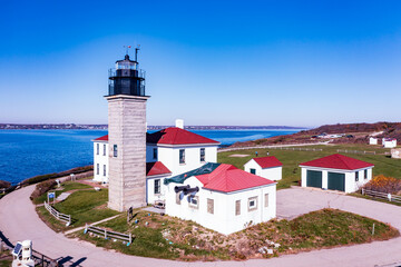 Fototapeta na wymiar Rhode Island-Jamestown-Beavertail Light
