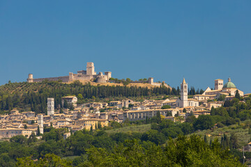 Fototapeta na wymiar Assisi old town, Province of Perugia, Umbria region, Italy