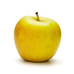 green apple isolate on white background close up