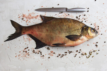 Large bream waiting for cooking
