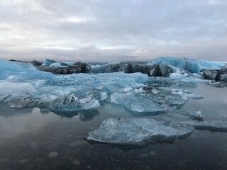 Iceland iceberg in polar regions, black beach Iceland, diamond beach, leader Iceland