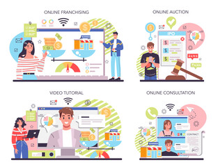 Selling business online service or platform set. Selling agreement