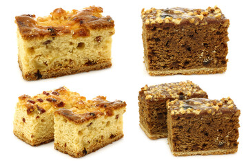 Traditional Frisian glazed cake pieces called 
