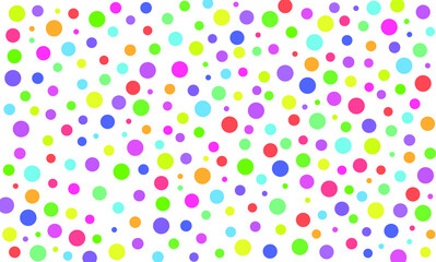 Colorful circles on white background wallpaper