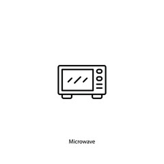 microwave icon vector sign symbol