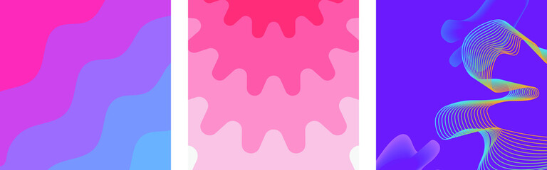 abstract colorful weve many styles various styles Eps.10 vector