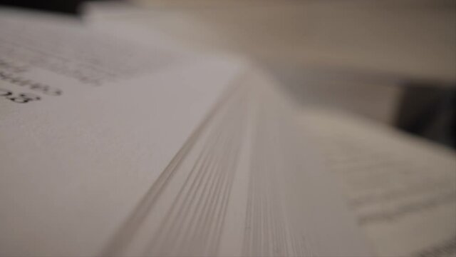 For reading fans - close-up of book pages - studio photography