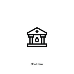 blood bank icon vector sign symbol
