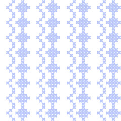 seamless geometric background, cross stitch, blue and white colors