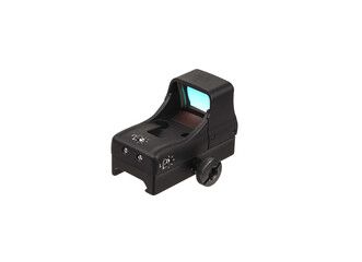 modern black collimator sight isolated on white back