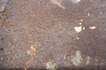 Rusted metal plate background image..