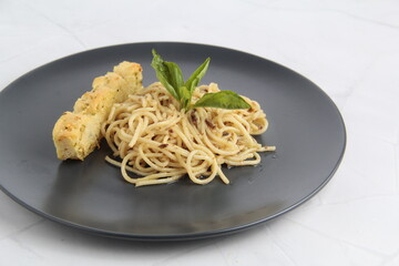 Freshly cooked Italian food pasta