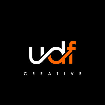 UDF Letter Initial Logo Design Template Vector Illustration