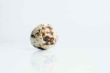 Quail egg shell after birth,The appearance of the eggshell after the quail child is born.
