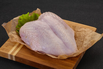 Raw chicken breast