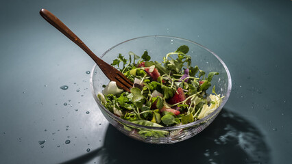 건강을 위한 맛있는 셀러드