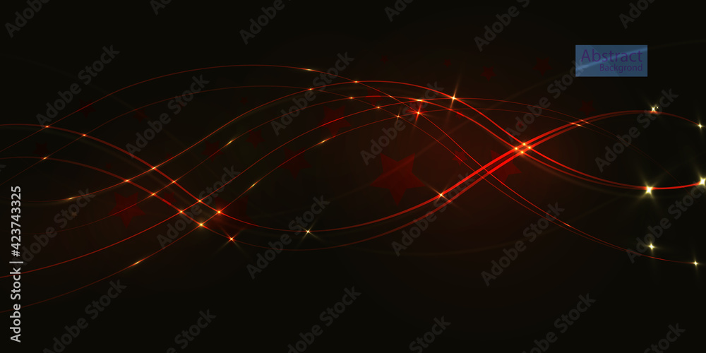Poster abstract background with bright light effects for vector illustration.
