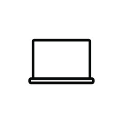 Laptop icon vector illustration template logo design