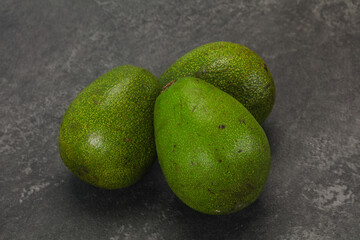 Ripe green dietary avocado - superfood