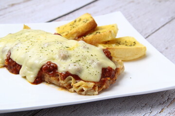 Freshly cooked Italian food pasta