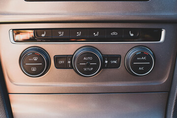 Fototapeta premium dashboard climate control modern car