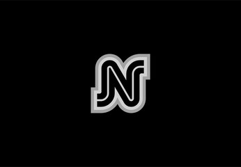 logo letter nn
