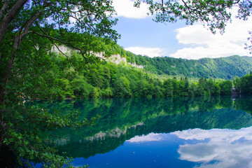 Blue lake Chirik-Kel in the Kabardino-Balkar Republic