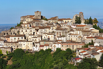 Fototapeta na wymiar View of the village of Altomonte, District of Cosenza, Calabria, Italy, Europe