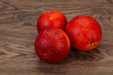 Red sweet orange over background