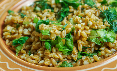 Triple Herb Freekeh