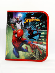 Naklejka premium Spider-Man. Spider man. Toy. The Amazing Spider-Man. Comic. Movies. Peter parker. Superhero. Super hero. School pencil case for children. School supplies.