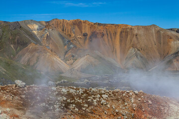 Landscape in Landmannalaugar, Fjallabak Nature Reserve, Iceland, Europe