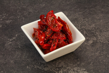 Dried tomato with olive oil