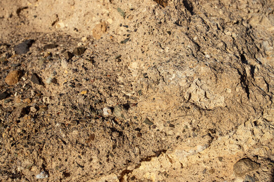 Close up of volcanic rock texture in Arco de Tajao in south of  Tenerife Canary Islands Tenerife.