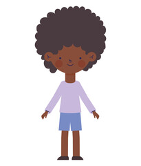 little afro boy