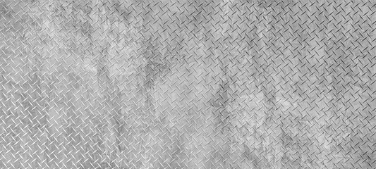 Fototapeta na wymiar Background of gray abstract cement wall diamond plate, interior texture for display products.illustration