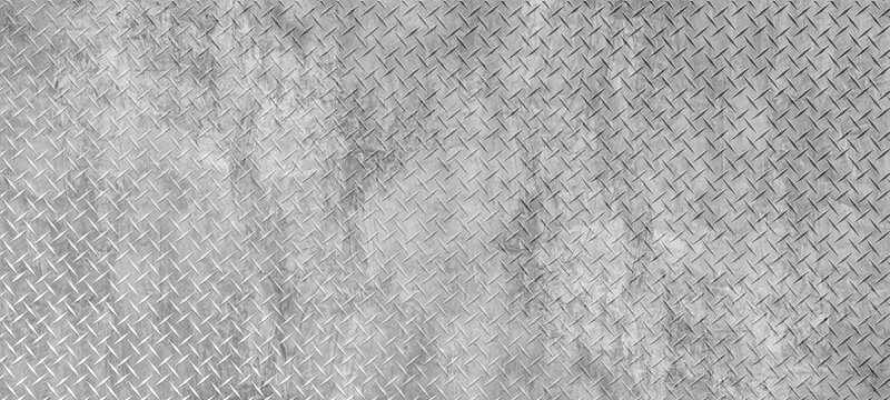 Background of  gray abstract cement wall diamond plate, interior texture for display products.illustration
