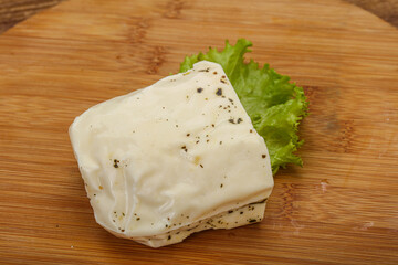 Halloumi cheese with mint for grill