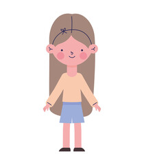 little girl illustration