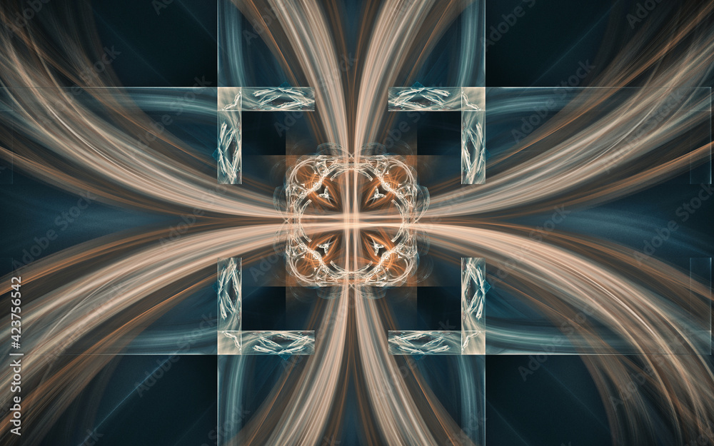 Aufkleber abstract illustration background image patterns in the form of lines and geometric shapes intersecti