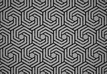 Abstract geometric pattern. A seamless vector background. Black and gray ornament. Graphic modern pattern. Simple lattice graphic design