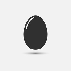 Egg Icon vector. Simple flat symbol.Vector illustration isolated on white background.