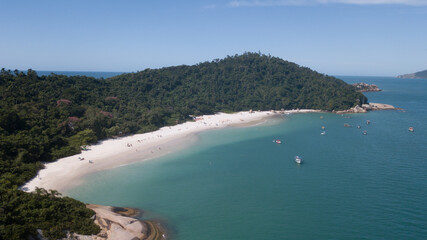 Fototapeta na wymiar Tropical Island Nature Water Ocean Sea Campeche Florianopolis Brasil