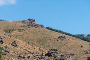 mountainous landscape of Sierra Nevada