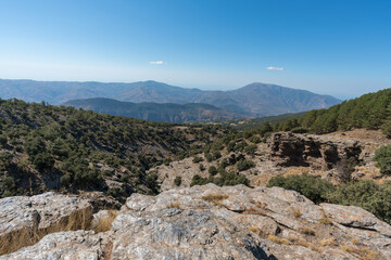 mountainous landscape of Sierra Nevada